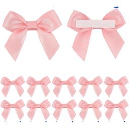 10/30/50Pcs Handmade Bow With Adhesive Back for Christmas Gift Box Flower Decoration Handmade DIY Clothing Accessories