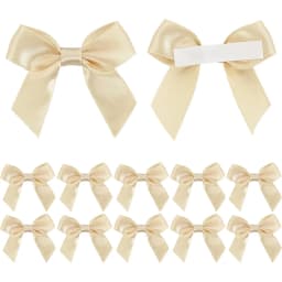 10/30/50Pcs Handmade Bow With Adhesive Back for Christmas Gift Box Flower Decoration Handmade DIY Clothing Accessories