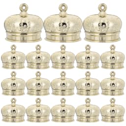 50 Pcs Premium Plastic Craftsmanship Toy Diy Ball Caps Christmas naments Hanging Fittings Handcraft Accessory Pendant End Caps