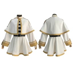 HOLOUN Frieren Beyond Journey's End Anime Frieren Cosplay Costume Shawl Cloak Dress Wig Grey Ponytail Rose Net Christmas