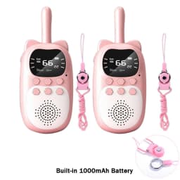 Kids Walkie Talkie 2PCS Electronic Toys Children Spy Gadgets Baby Radio Phone 3km Range Christmas Birthday Gift For Boys Girls