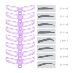8-Piece Eyebrow Stencil and Tool Set for Creating Perfect Eyebrows at Home / Perfect Birthday/Christmas Gift