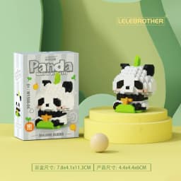 New Cute Cartoon Variety Of Red Panda Educational Building Blocks Toys Room Decoration Children's Birthday Or Christmas Gift