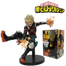 22cm My Hero Academia Anime Peripheral Hero Bakugou Katsuki Action Figures PVC Model Decor Collectible Statue Toy Christmas Gift