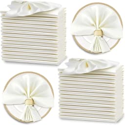 12PCS Red Satin Napkins 30x30cm, Silky Soft Smooth Washable Napkins for Restaurant, Weddings, Dinner, Party,Christmas Decoration