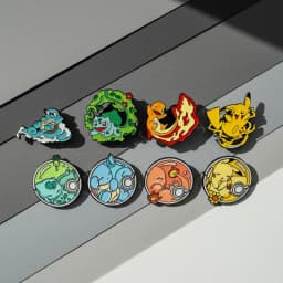 8 Pcs Anime The Pokemon Cartoon Brooch Christmas Character Enamel Pin Backpack Clothing Jewelry Metal Badge Accessories Gift