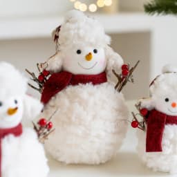 Home Decoration New Plush Knitted Christmas Snowman Doll Ornament Christmas Desktop Atmosphere Ornament