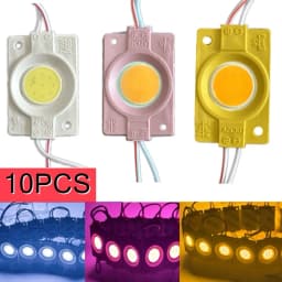 10 Pcs 12V LED Module Multicolour COB Light Christmas Decorations Shop Backlight Banner Warm White Red Blue Pink IP65 Waterproof