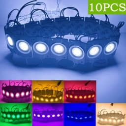 10 Pcs 12V LED Module Multicolour COB Light Christmas Decorations Shop Backlight Banner Warm White Red Blue Pink IP65 Waterproof