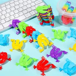 10-50PCS Jumping Frog Finger Pressing Bouncing Frog Toys Stress Reliever Classic Toys for Children Christmas Party Favors