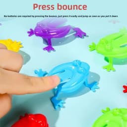 10-50PCS Jumping Frog Finger Pressing Bouncing Frog Toys Stress Reliever Classic Toys for Children Christmas Party Favors