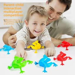 10-50PCS Jumping Frog Finger Pressing Bouncing Frog Toys Stress Reliever Classic Toys for Children Christmas Party Favors