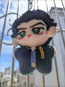 10CM Anime JoJo's Bizarre Adventure Jolyne Cujoh Kakyoin Tenmei Plush Keychain Pendant Cotton Plushie Kids Christmas Gifts