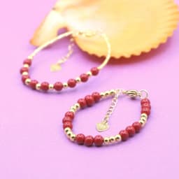 Charm Lovely Red Bracelet Baby Girls Lobster Clasp Pearl Beads Accessories Girls Yoga Christmas Wedding Gift Jewelry Fashion