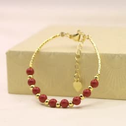 Charm Lovely Red Bracelet Baby Girls Lobster Clasp Pearl Beads Accessories Girls Yoga Christmas Wedding Gift Jewelry Fashion