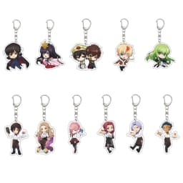 55MM Anime CODE GEASS Lelouch of the Rebellion Keychain Lelouch Lamperouge Key Chain Acrylic Model Plate Christmas Gifts