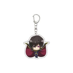 55MM Anime CODE GEASS Lelouch of the Rebellion Keychain Lelouch Lamperouge Key Chain Acrylic Model Plate Christmas Gifts