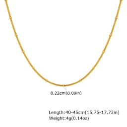 Stainless Steel Snake Ball Bead Chain Bracelet For Women, 18k Gold Plated Thin Link Layered Hand Wristband Christmas Gift