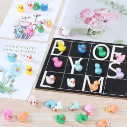 120/60Pc Mini Resin Tiny Duck Birthday Party Miniature Figure Landscape Aquarium DIY Decor Bonsai Interior Christmas Garden