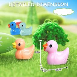 120/60Pc Mini Resin Tiny Duck Birthday Party Miniature Figure Landscape Aquarium DIY Decor Bonsai Interior Christmas Garden