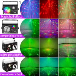 10W Party Lights Dj Stage Laser Disco Light Christmas Projector Sound Activated Dance Birthday Bar Wedding Decoration USB Lights