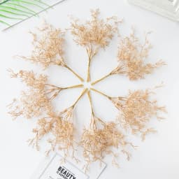 6Pcs Artificial Plants Golden Silvery Branch For Home Windowsill Bonsai Christmas Tree Wreaths Accessory Wedding Arch Decoration