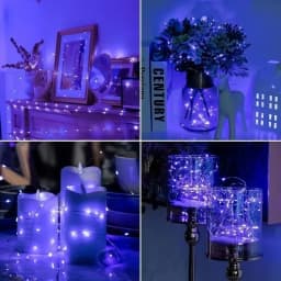 Battery Powered 10/20/30/50/100LEDs String Lights Copper Wire Light for Holiday Lighting Camping Flower Wedding Christmas Decor