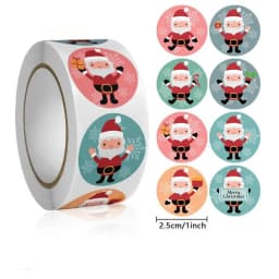 Children's Christmas gift label stickers School teachers commended students reward Self-adhesive Decorative gifts series
