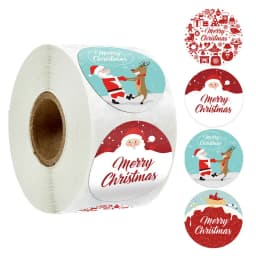 Children's Christmas gift label stickers School teachers commended students reward Self-adhesive Decorative gifts series