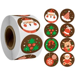 Children's Christmas gift label stickers School teachers commended students reward Self-adhesive Decorative gifts series