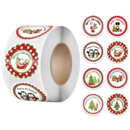 Children's Christmas gift label stickers School teachers commended students reward Self-adhesive Decorative gifts series