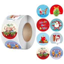 Children's Christmas gift label stickers School teachers commended students reward Self-adhesive Decorative gifts series