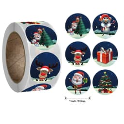 Children's Christmas gift label stickers School teachers commended students reward Self-adhesive Decorative gifts series