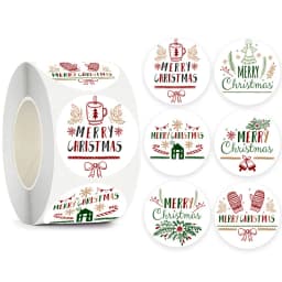 Children's Christmas gift label stickers School teachers commended students reward Self-adhesive Decorative gifts series