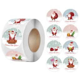 Children's Christmas gift label stickers School teachers commended students reward Self-adhesive Decorative gifts series