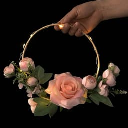 10Pcs 10/15/18/20/23/30cm Wooden Ring Bamboo Hoop Frame DIY Wreath Decorative Circle Craft Tools Wedding Christmas Decoration
