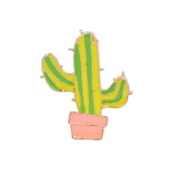 Simple Cartoon Green Plants Brooches Pins Coconut Trees Mexican Cactus Maple Leaf Christmas Tree Metal DIY Button Badges Jewelry