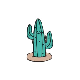 Simple Cartoon Green Plants Brooches Pins Coconut Trees Mexican Cactus Maple Leaf Christmas Tree Metal DIY Button Badges Jewelry