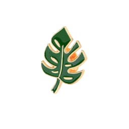 Simple Cartoon Green Plants Brooches Pins Coconut Trees Mexican Cactus Maple Leaf Christmas Tree Metal DIY Button Badges Jewelry