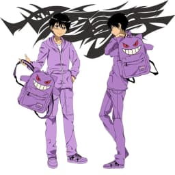 2025 New Kawaii Pokémon Gengar Purple Plush Backpack Student Bag Versatile Couple Model Girl Gift Christmas Gift