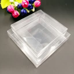 50pcs ABB Clear Transparent PVC Plastic Box Packaging Wedding Gift Box for Jewelry Storage Boxes Christmas Candy Small Gift Boxs