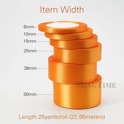 Satin Ribbon 22.8Meters 50mm 38mm 25mm 15mm 10mm 6mm Sage Gold Gift Wrap Bow Crafts Materials Christmas Wedding Party Decoration