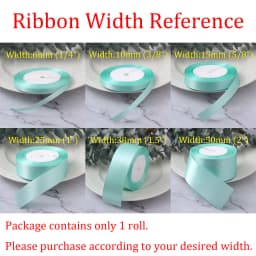 Satin Ribbon 22.8Meters 50mm 38mm 25mm 15mm 10mm 6mm Sage Gold Gift Wrap Bow Crafts Materials Christmas Wedding Party Decoration