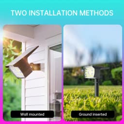 Swiatla 29LED RGB Solar Spotlight 7 Color Changing Christmas Decor Outdoor Landscape Lights IP67 Waterproof for Garden Patio