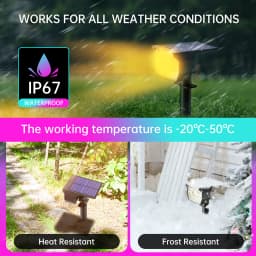 Swiatla 29LED RGB Solar Spotlight 7 Color Changing Christmas Decor Outdoor Landscape Lights IP67 Waterproof for Garden Patio