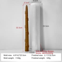 Long Rod Christmas Tree Candle Mold Handmade Aroma Candle Silicone Mould Long Pole Relief Christmas Candle Making Supplies