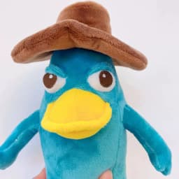 New Cute Cartoon Perry The Platypus Plush Toy Soft Duck Stuffed Animals Toy Christmas Birthday Gift For Children 25cm