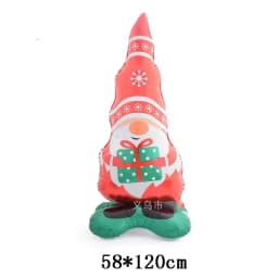 1pc New Extra Large Standing Santa Claus Foil Balloon Christmas Holiday Party Decoration New Year Birthday Supplies Easter Gift