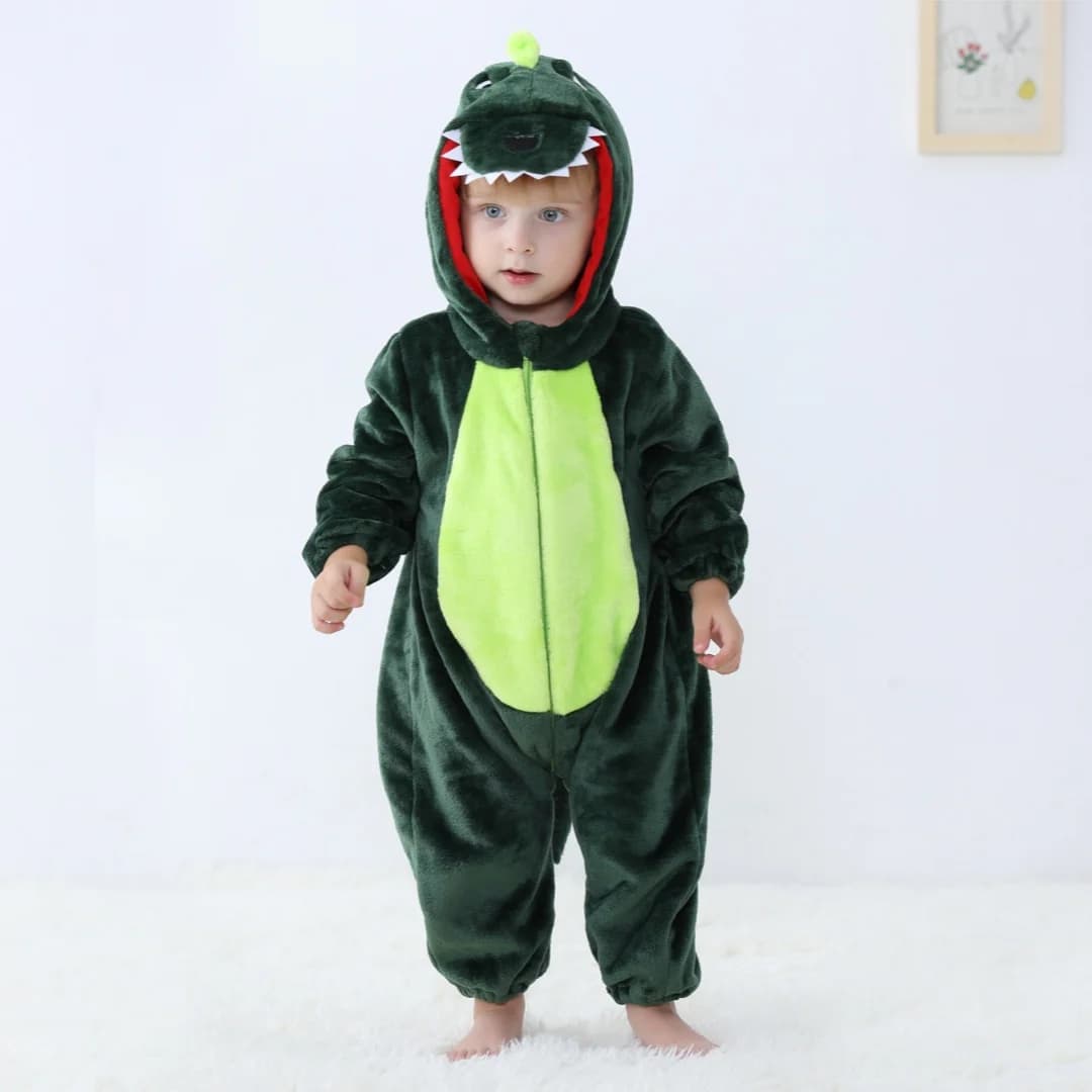 Inflant Newborn Rompers Kigurumi Winter Animal Onesie Kids Jumpsuit Pajamas Baby Dinosaur Costumes For Christmas Halloween Party