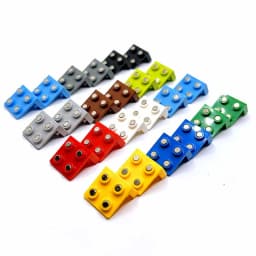 DIY Magnetic Bracket 1x2-2x2 Building Blocks MOC Creative Fridge Magnet Sticker Toy for Kid Christmas Gift Figure Support 99207